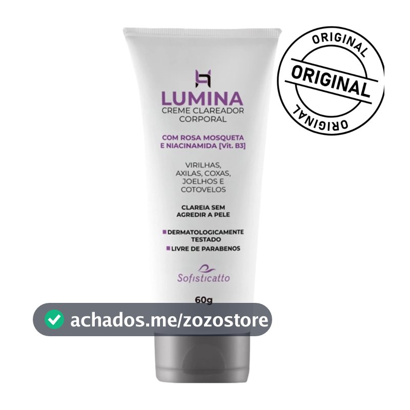 Creme Clareador Corporal 60g para Axilas, Virilhas e Joelhos Uniformiza o Tom da Pele Sofisticatto