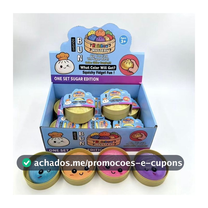 Dumpling Squishy Viral Tik Tok Bolinho Baozi Surpresa Paozin LM TECH STORE