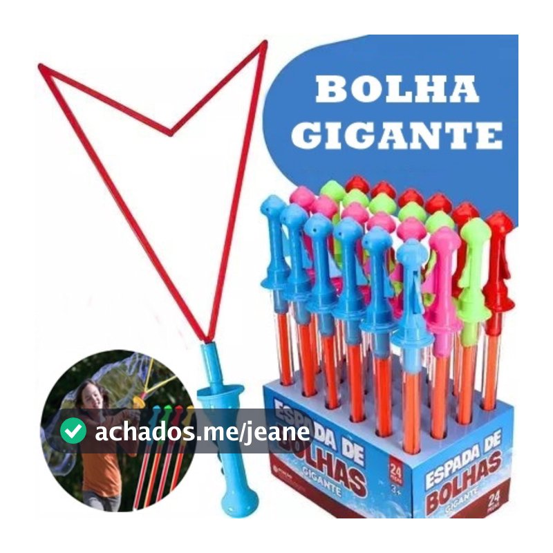 Kit 2 Bastão Bolha De Sabão Gigante 44cm - Bolhas Enormes e Divertidas