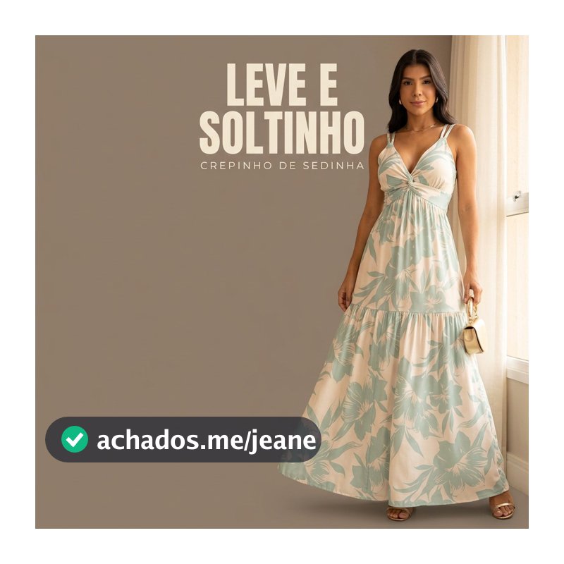 Vestido Feminino Longo Floral  Elegante Decote V Moda verão Casual Praia Festa Tropical