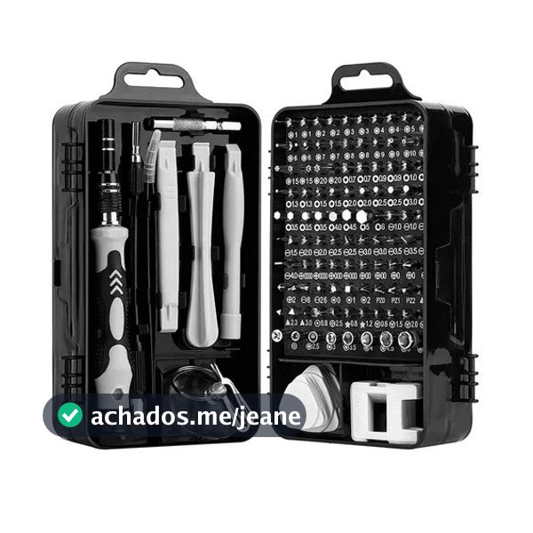 Kit Ferramentas 115 Peças Jogo Mini Chaves Precisão Multiuso Celular Notebook Tablet