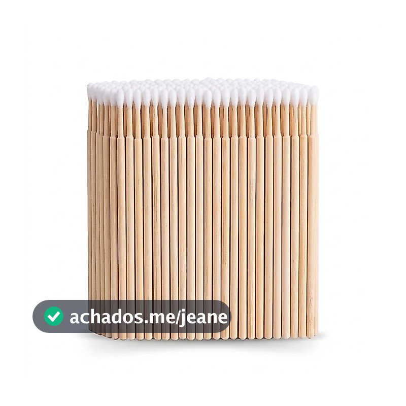 Palitos Com Algodão De Limpeza Alinhamento Henna Micropigmentação Unha Boca