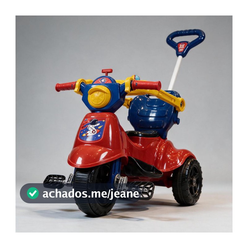 Triciclo Motoca + Aplicativo Games QR CODE | Baby Scooter Carrinho Infantil | Menino +12 Meses até 16kg | QUEEN SHOP
