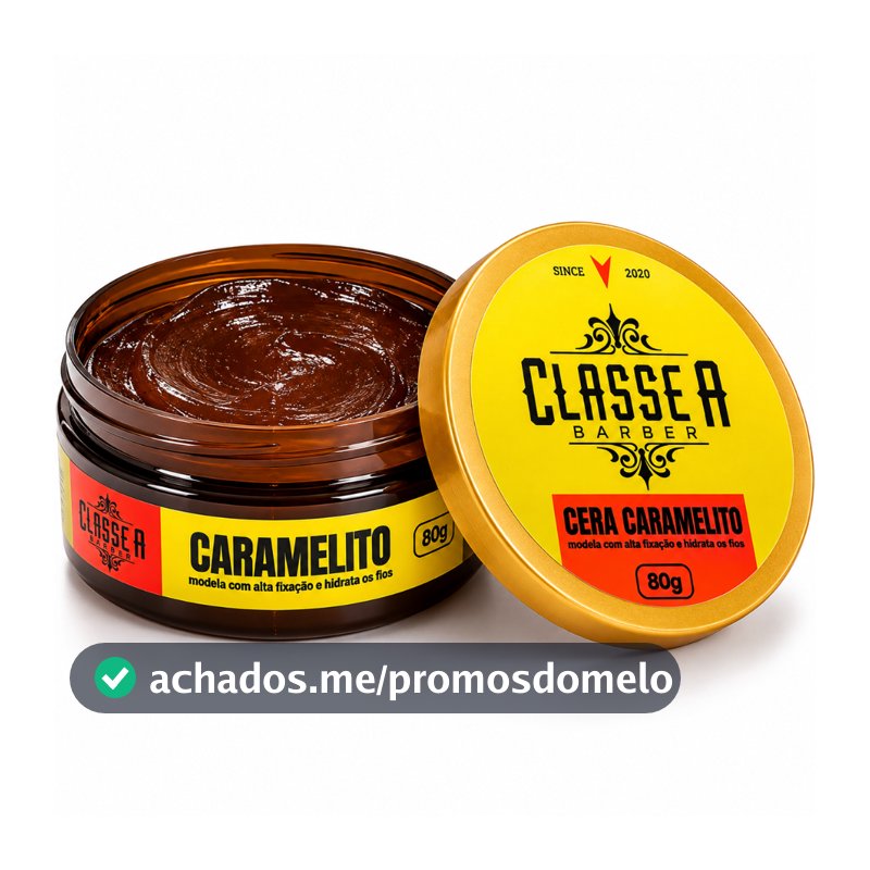 KIT 1,2 OU 3 POMADAS PASTA MODELADORA CARAMELITO 80G CLASSE  A