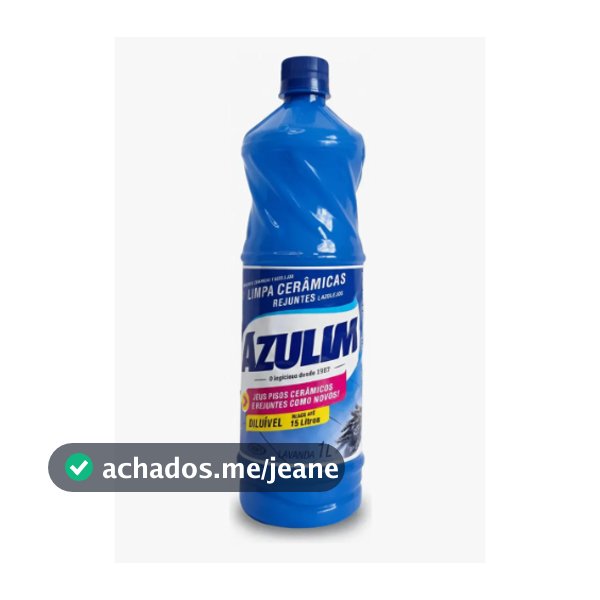 Limpa Rejuntes, Azulejos e Pisos Cerâmicos Azulim 1L Lavanda