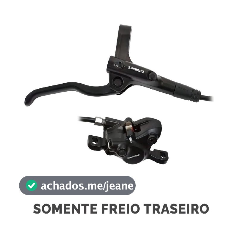 FREIO TRASEIRO HIDRÁULICO SHIMANO ALTUS MT200 PARA BIKE MTB A DISCO COM ÓLEO E SANGRIA