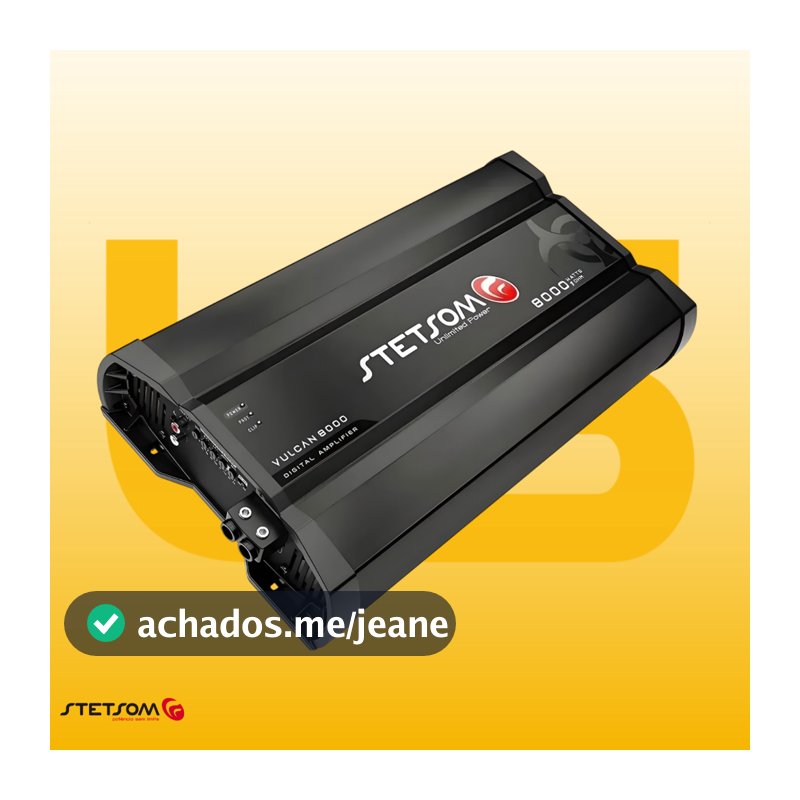 Modulo Amplificador Stetsom Vulcan 8000w 1 Ohm 1 Canal