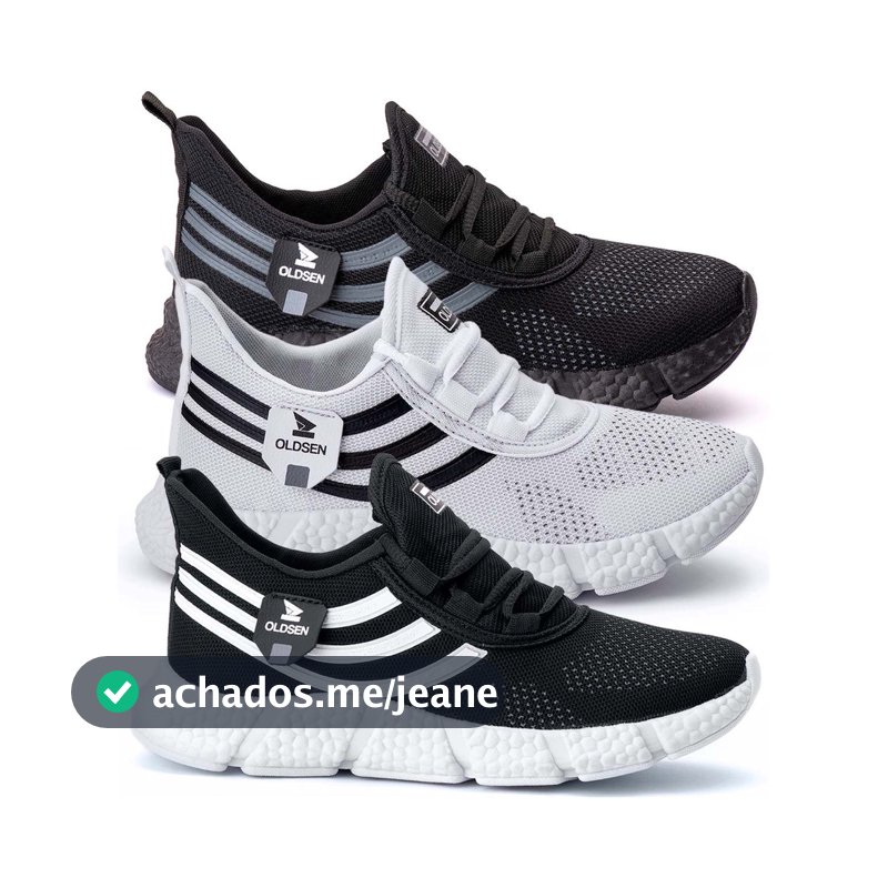 Kit 3 Tênis Masculino Esportivo Corrida Caminhada Treino Confortável Dia A Dia Em Promoção