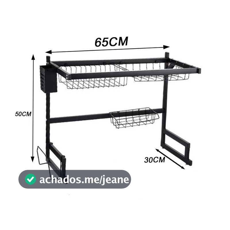 haosin Escorredor De Pratos Suspenso De 65 Cm , Bancada , Auto-Sustentável , Luxo , Prato De Cozinha