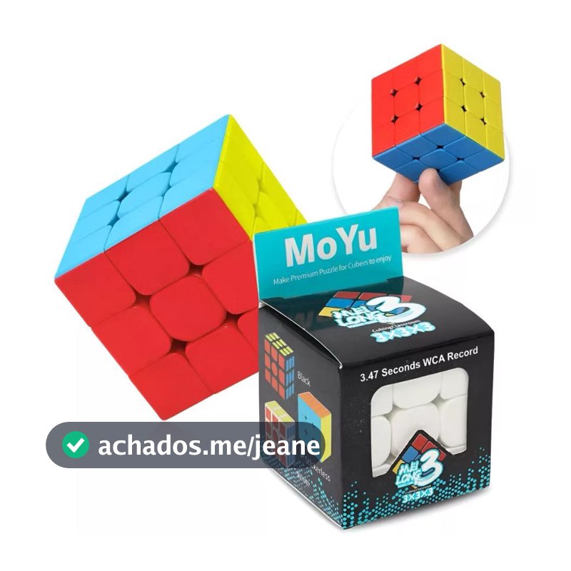 Kit 10 Moyu Cubo Mágico Profissional 3x3x3 Giro Rápido - Magic Cube Cor Da Estrutura Colorido Promoção