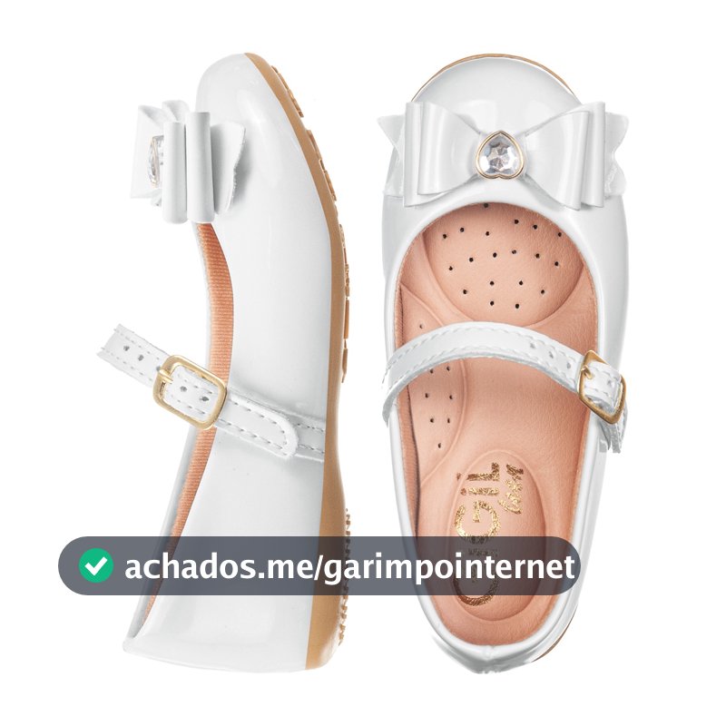 Sapatilha Infantil Sapato Laço Brilho Pérola Coração Leve Boneca Bebê Salomé Menina Rasteirinha Macio Conforto Daminha