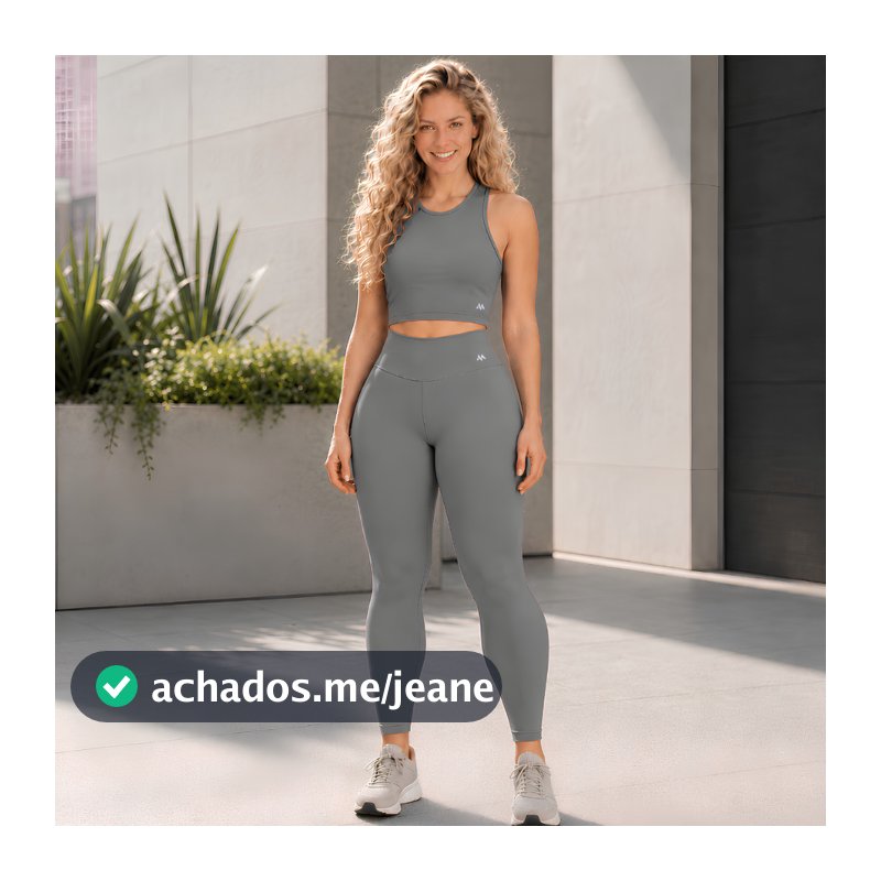 Conjunto Blackout Fitness Zero Transparência Moda Fitness