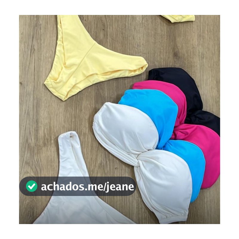Biquini Tomara que Caia Feminino Poliamida Bojo Praia Piscina Conforto Forrado