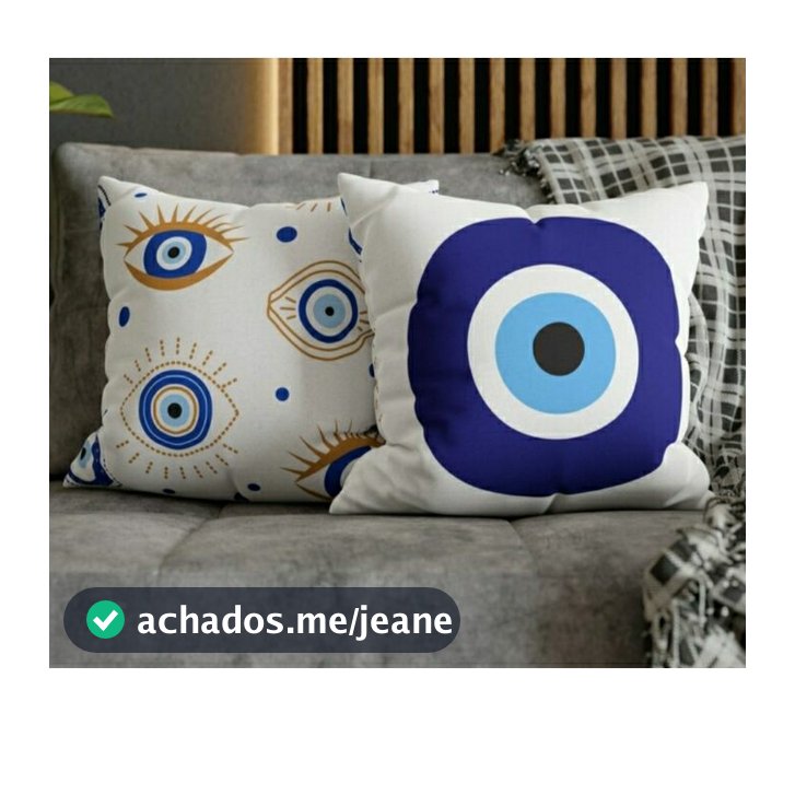 kit 2 capas de almofada olho grego decoração mística olho grego 40x40cm