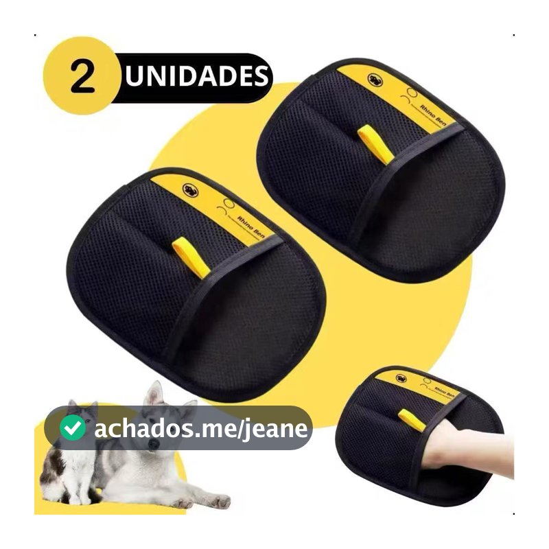 Luvas de Tosa para Gatos Escova Antiestática para Remoção de Pelos de Animais Luva para Remover Pelos de Tapetes