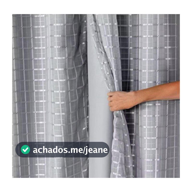 Cortina Blackout com Voil Xadrez/Liso - 2,00 X 1,40 / 2,80 X 1,80 / 2,80 X 2,30 Promoção