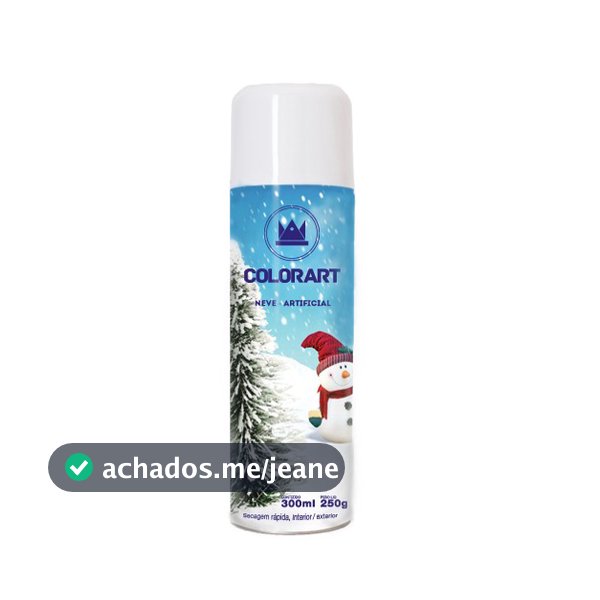 Spray neve artificial Colorart 300ml Decoração Natal