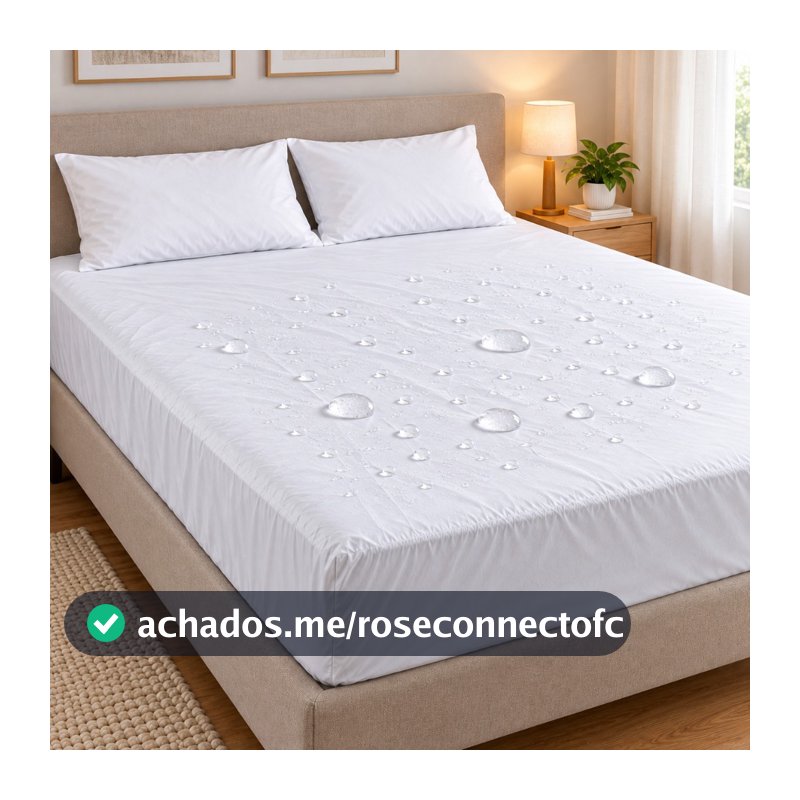 Capa Colchão Casal Impermeável 1,90x1,40x30 Protetor de Colchão Branco Capa Protetora À Prova D'Água
