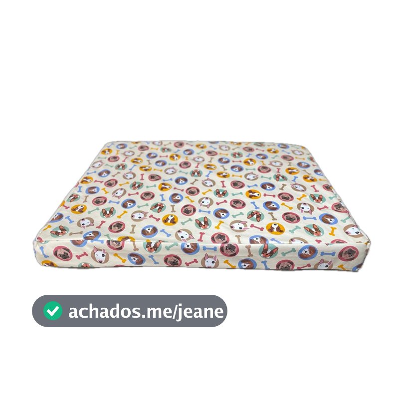 Colchonete Para Cachorro 100% Impermeável Lavável C/ZIPER COLCHÃO Cama Cães e Gatos PUPPY