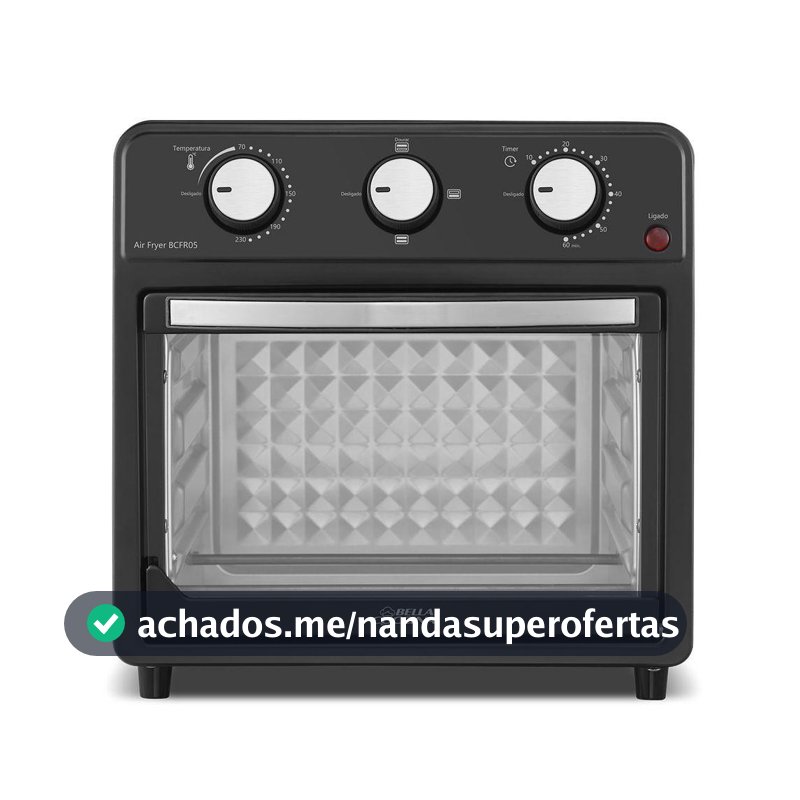 Air Fryer Oven Britânia 12L Bella Cuccina 1500W BCFR05 110V