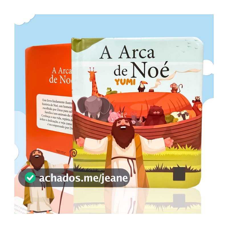 Livro Histórias Da Bíblia - A Arca De Noé Historias Bíblicas Bíblia Infantil Almofadado Folhas Duras Premium