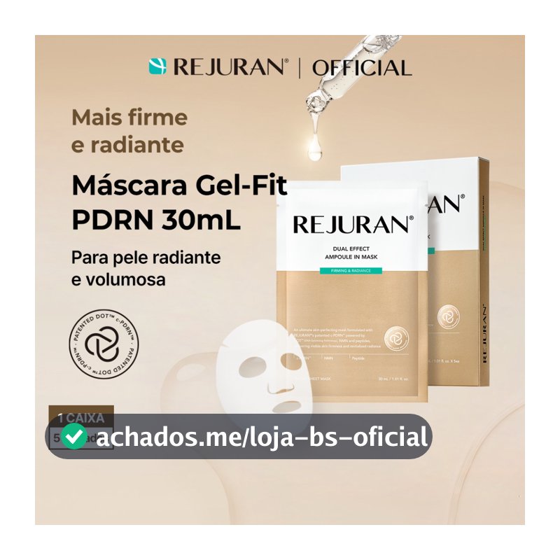 [REJURAN] Ampola De Efeito Duplo Em Máscara Reafirmante E Radiante 5 Folhas | Firmador , Brilho , Plumping