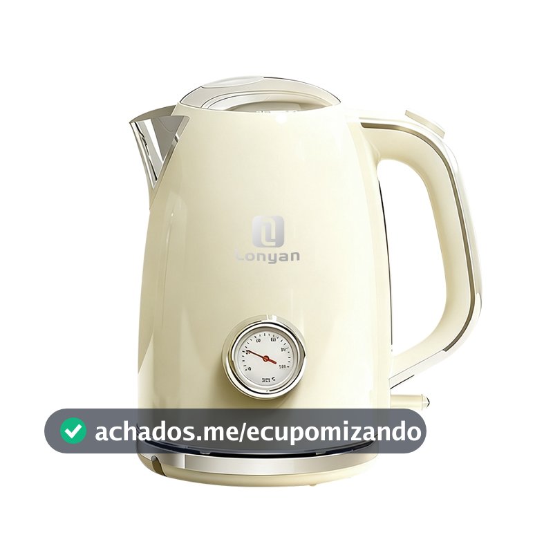 Chaleira Elétrica 1,7L 220V 127V 110V 2200W OT-DS1 SUS304 Inox Automática Desliga Sozinha Rapido Aquecimento Para Casa
