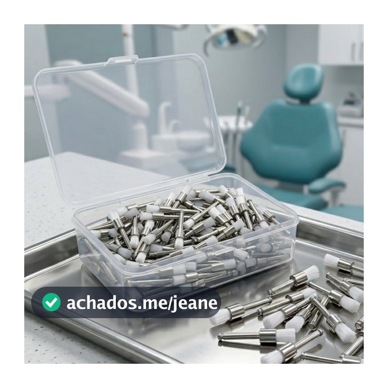 Escovas Robinson para Profilaxia e Polimento Dental - Nylon Branca