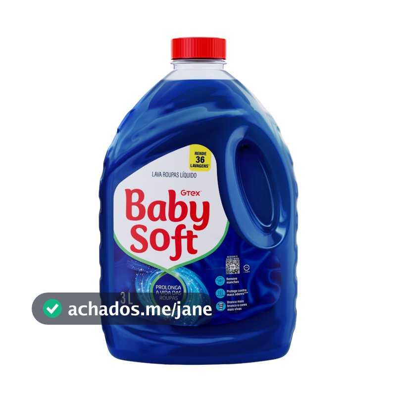 Lava Roupas Liquido Baby Soft Max Performance Azul - 3l