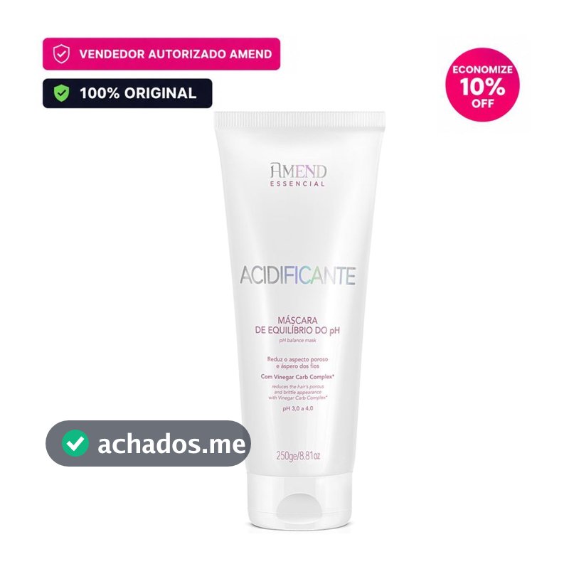 Acidificante Capilar Amend pH Balancer Máscara Equilíbrio do pH 250g