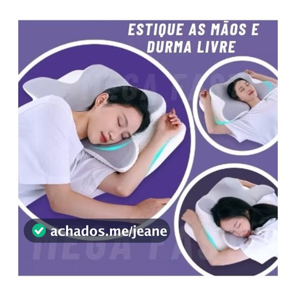 Travesseiro Ortopédico Borboleta Cervical Viscoelástico Alivia Dor Coluna Dor de Cabeça Fronha Lavável Travesseiro de Pe