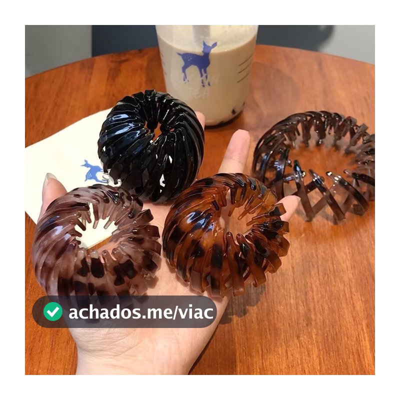 1/2/3 Moda Feminina Clipe De Cabelo Rabo De Cavalo Fivela Grampo De Garra Ninho De Pássaro