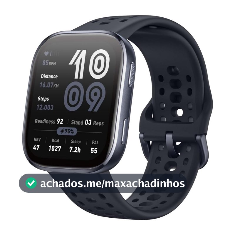 Amazfit Bip 6 Relógio Inteligente AMOLED 1,97" GPS 140+ Modos Esportivos Bateria 14 Dias