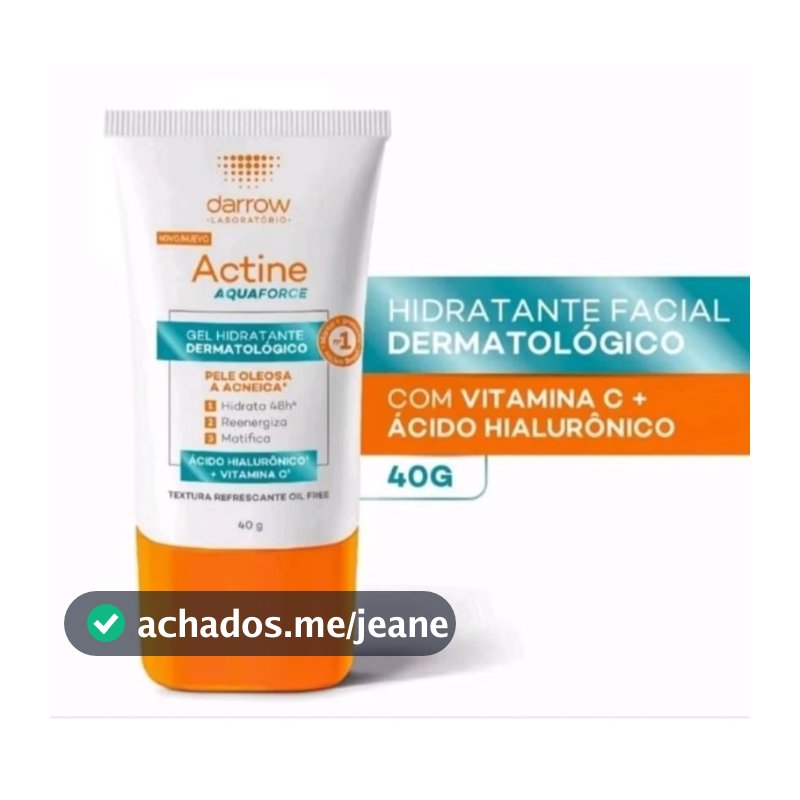 Hidratante dermatológico Actine Aquaforce 40g para pele acneica a oleosa