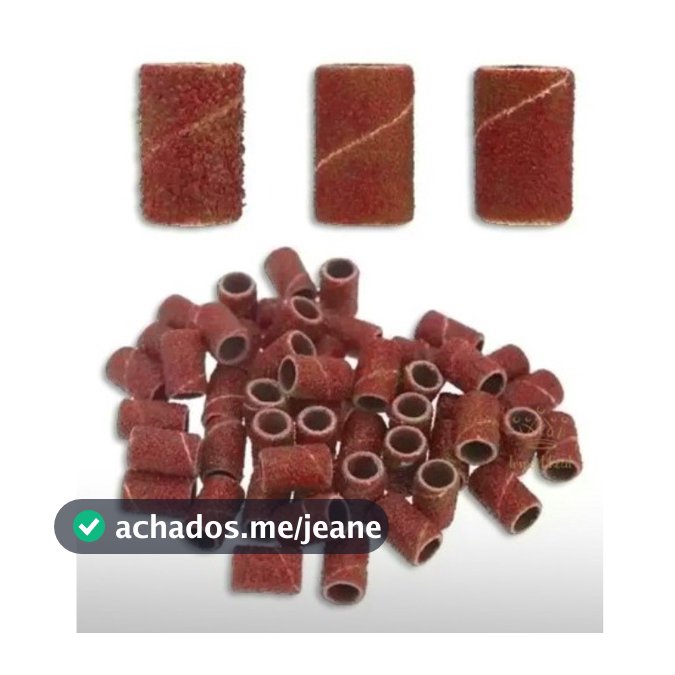 Refil Lixas Para Brocas De Lixadeiras Elétricas 100 Unidade Acrigel Gramatura 120