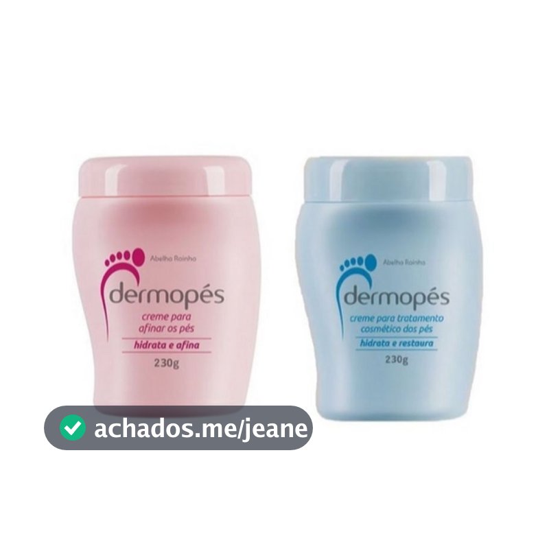 Kit 2x Dermopés Abelha Rainha 230g – Afina, Hidrata e Restaura os Pés Secos e Rachados