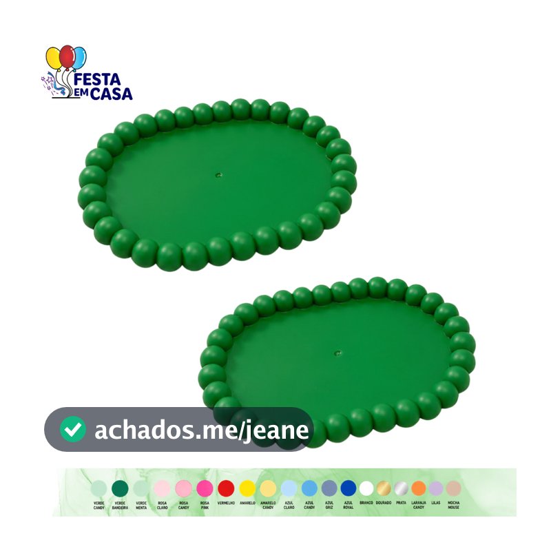 BANDEJA PETIT OVAL COM 2 PEÇAS - DECORAÇÃO PARA SUA FESTA