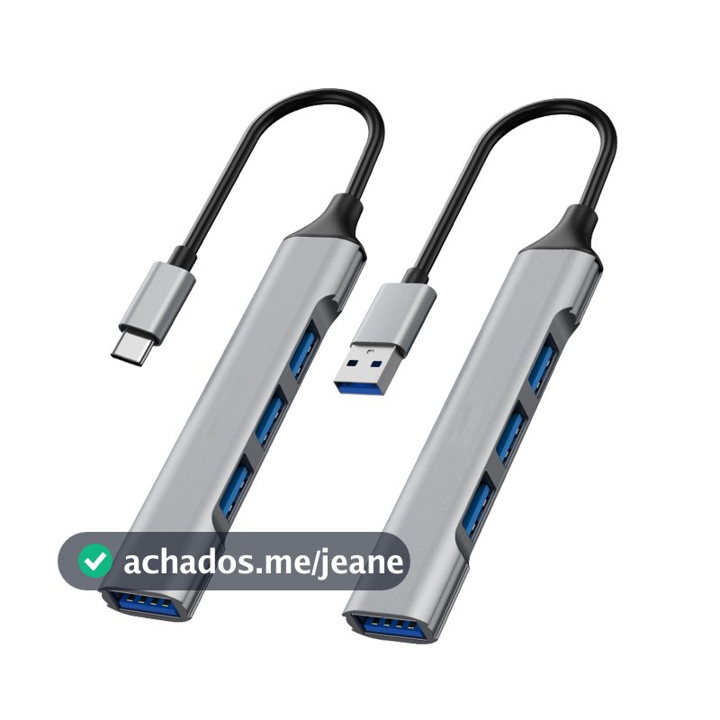 Hub Usb 3.0 4 Portas Usb Alta Velocidade Compacto Expansor USB Pc Notebook Multi Hubs Tipo C Hub Usb 3 0 Adaptador OTG