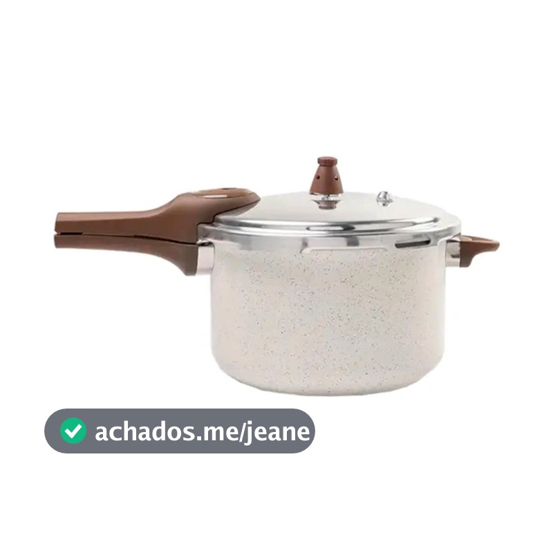 Panela de Pressão C.L Pressure com Fundo de Indução 6,8L Alumínio Brinox