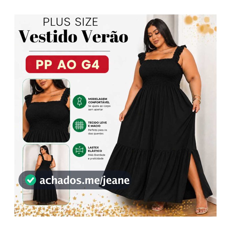 Vestido  Soltinho Lastex Alça Babado Moda Feminina Casual Evangélica Blogueira Verão Elegante Plus Size Tendencia 2026