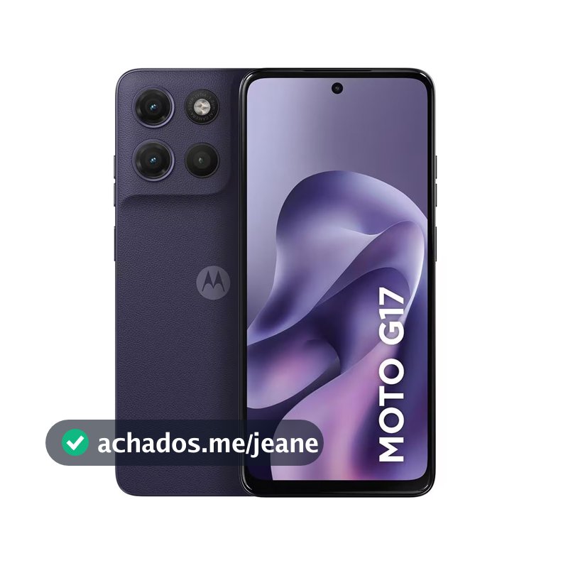 Smartphone G17 Tela 6,7 Polegadas 256GB 4G Câmera 50MP Motorola