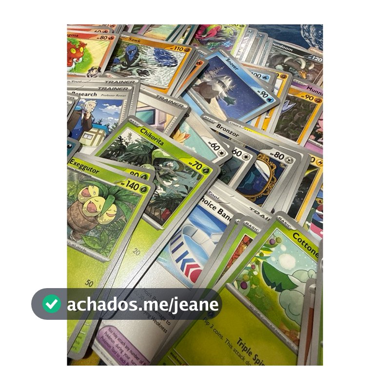 Lote Pokémon TCG AMERICANAS – 100 Cartas Originais em inglês