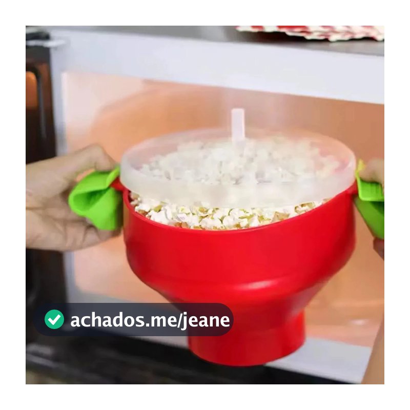 Kit Pipoqueira Silicone Retrátil Pipoca Rápida no Micro-ondas Livre de BPA fácil de lavar VIVA