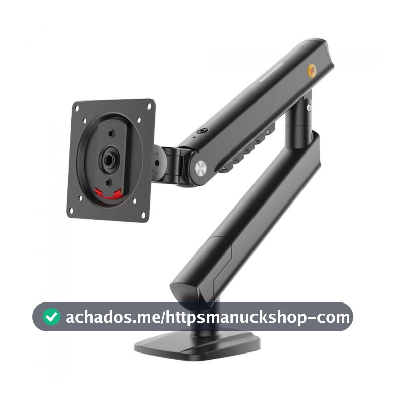 Suporte de Mesa Ergonômico North Bayou Single Arm A5-B, Articulado, Para Monitores 17 Até 32 Pol, Preto