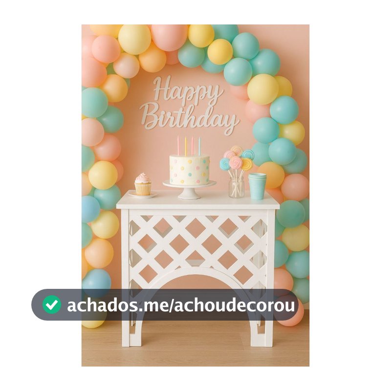 Mesa treliça mini Pintada