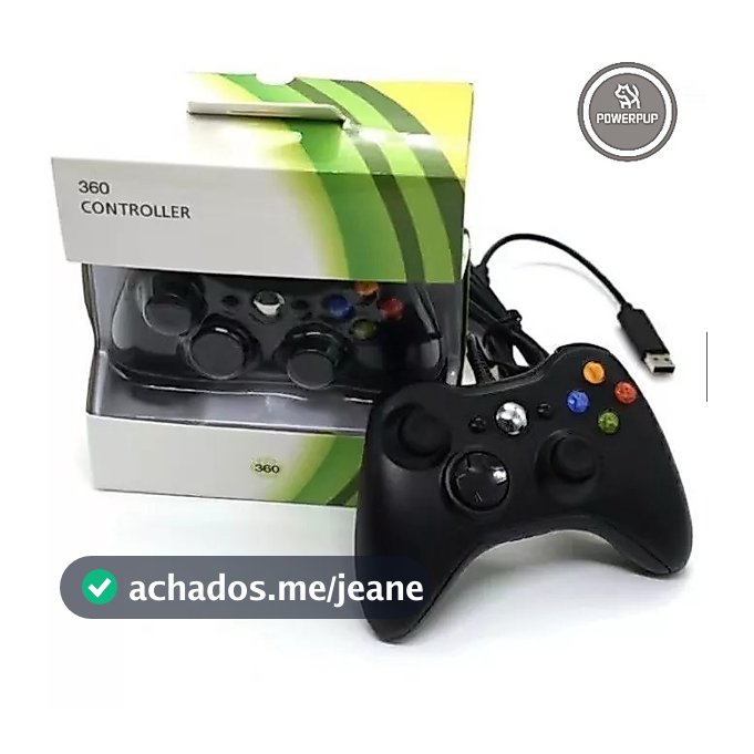Controle De Xbox 360 Com Fio Para Video Game 1,9 metro