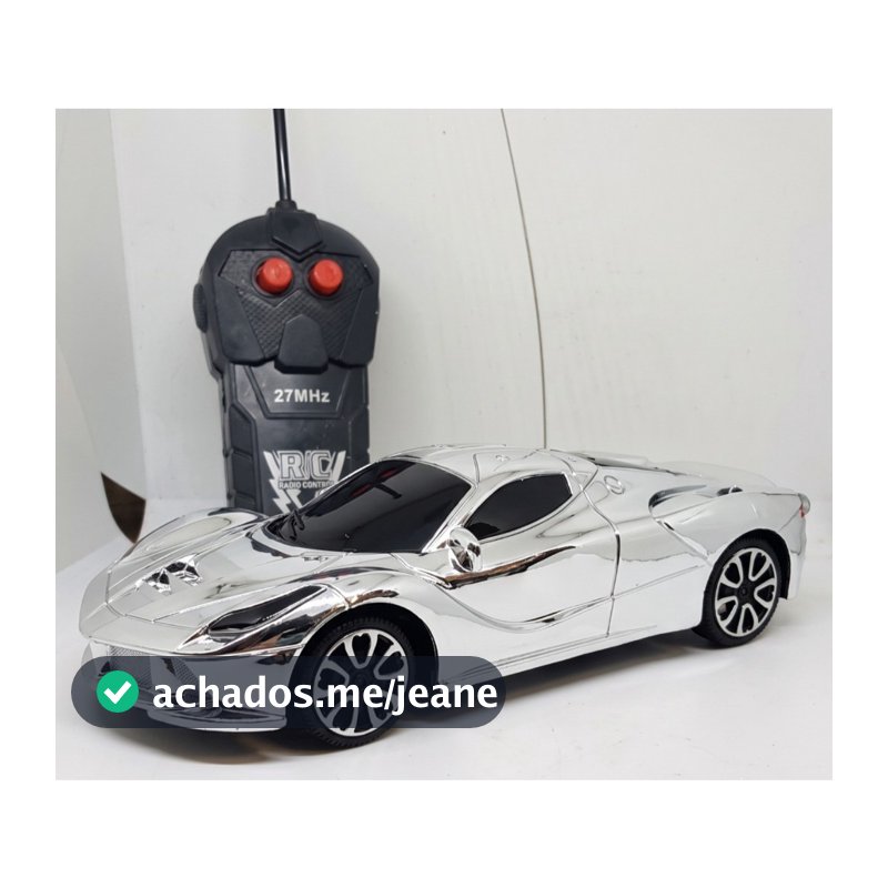 Carrinho de Controle Remoto RC 27MHz – Carro Esportivo de Brinquedo