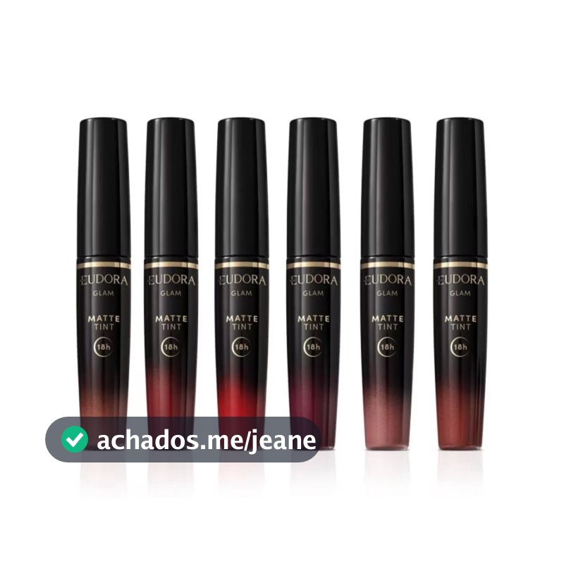 Batom Eudora  Matte Tint  18 Horas Sem Retoque - Á escolher (Embalagem Nova)