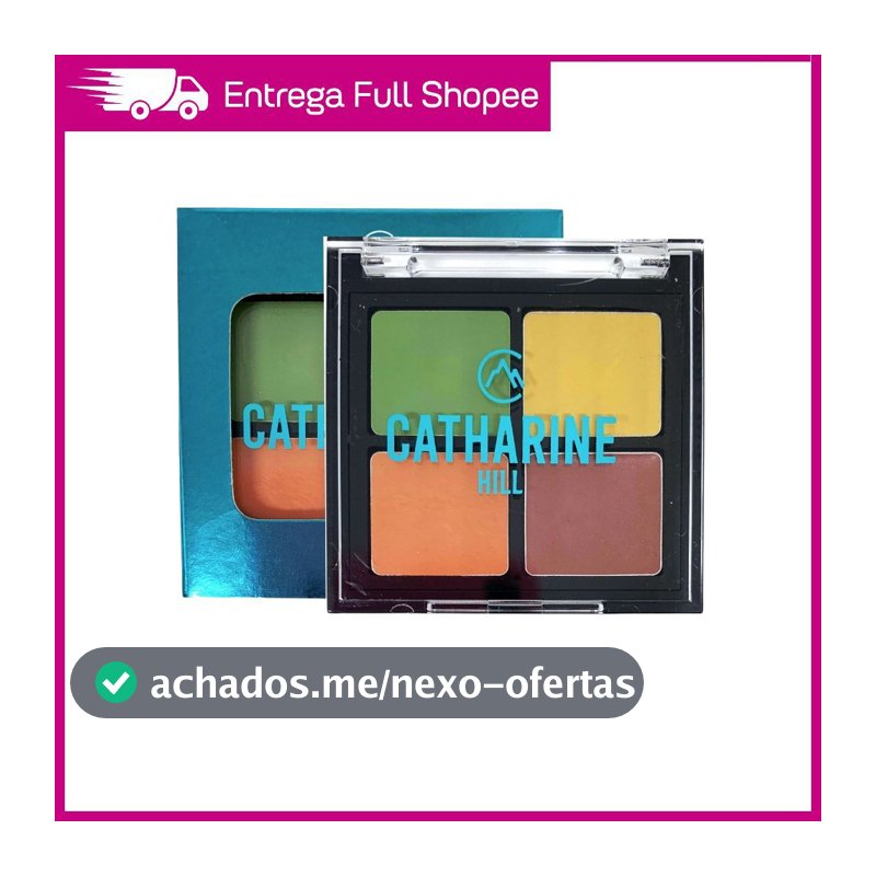 Cover Kit Camuflagem Catharine Hill Quarteto Corretivos Coloridos 4 Cores A Prova D'Água