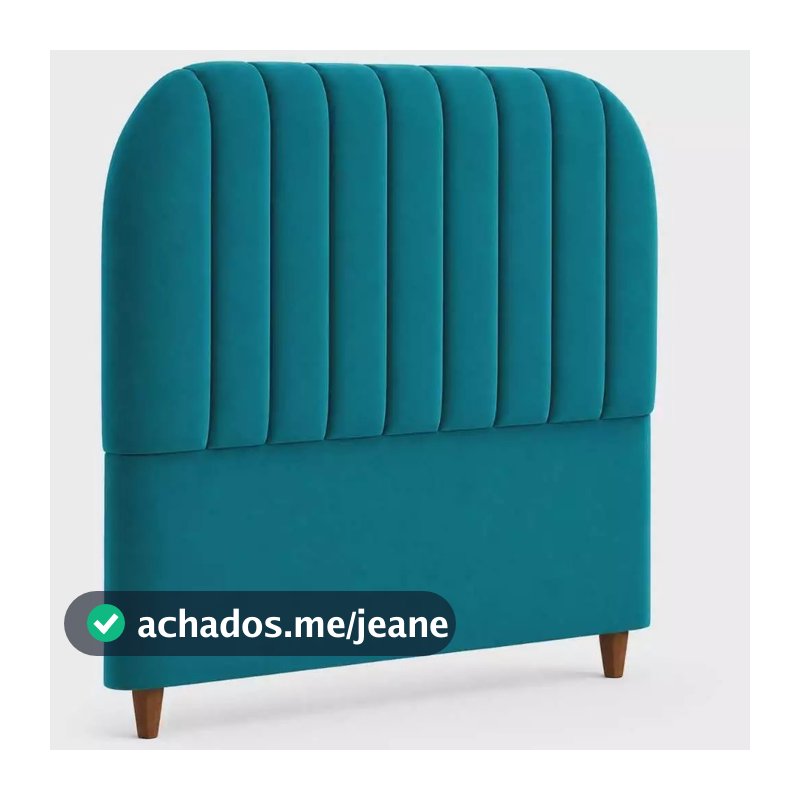Cabeceira Cama Box Carla Clin Modelo Orgânico em Suede Luxo Alto Padrão com Pés Palito